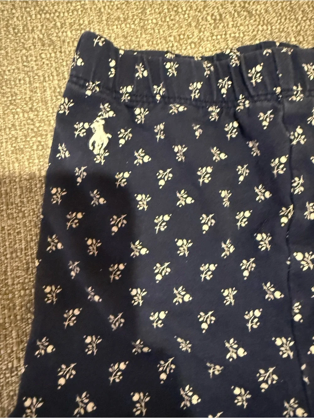 Ralph Lauren Navy Floral Leggings (size 12 months)